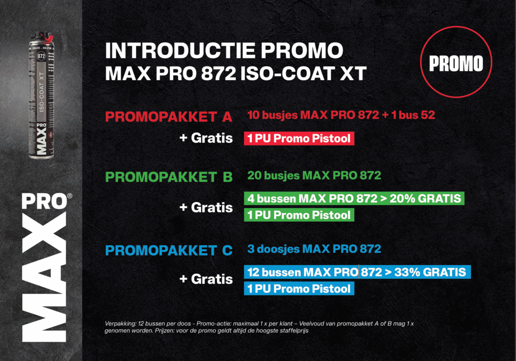 Flyer introductiepromo MaxPro 872 Iso-Coat XT